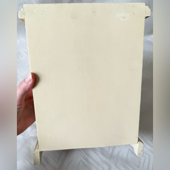 Doll House Wardrobe Commode Floral Wooden Jewelry Box - Picture 6 of 8